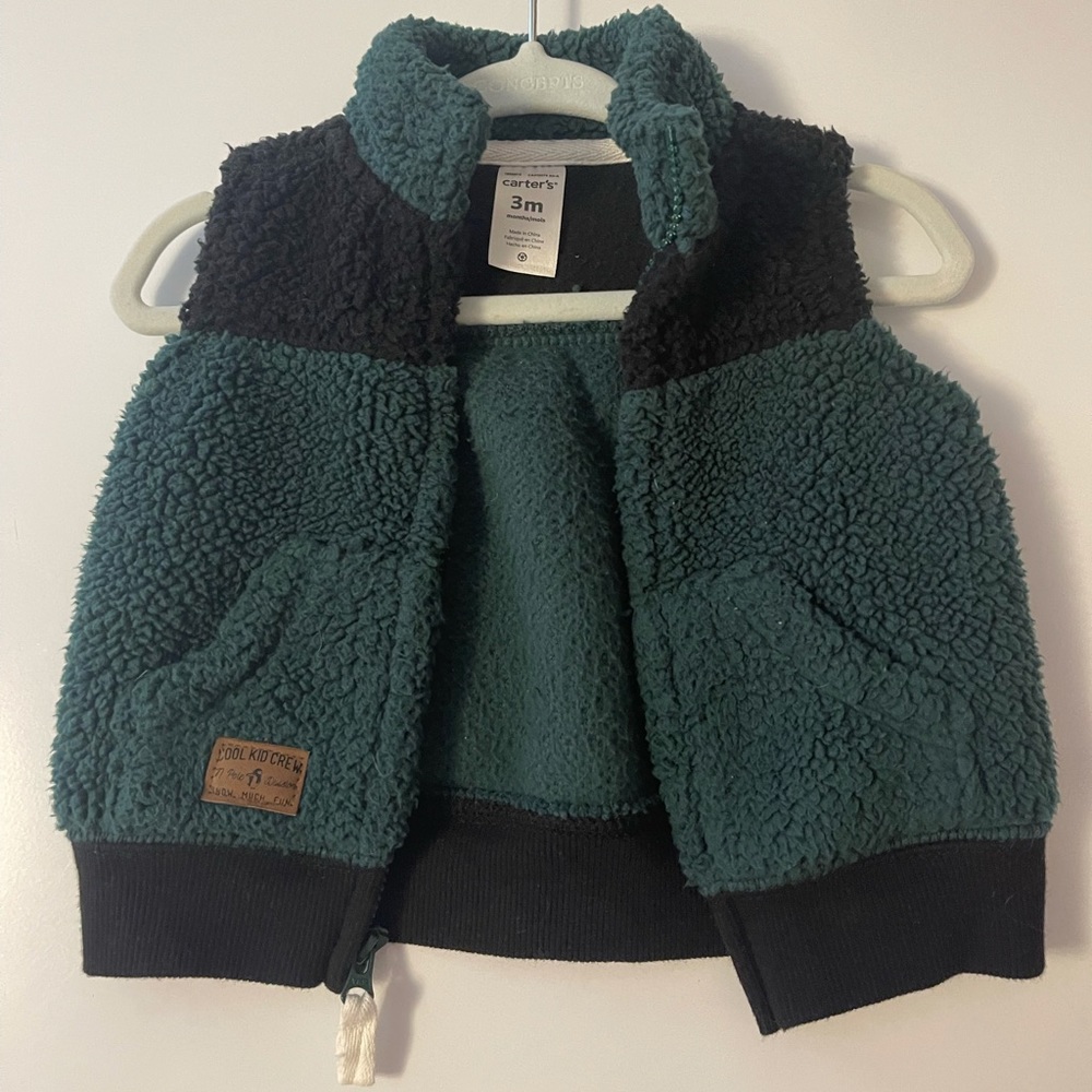 Carter’s vest and one piece knit